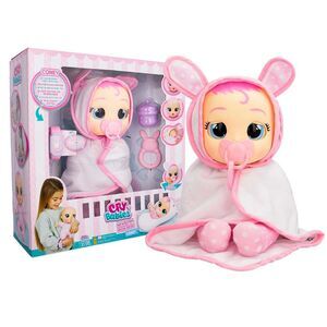 Cry Babies Newborn Coney - Interactive Baby Doll With 20+ Baby Sounds, Girls &
